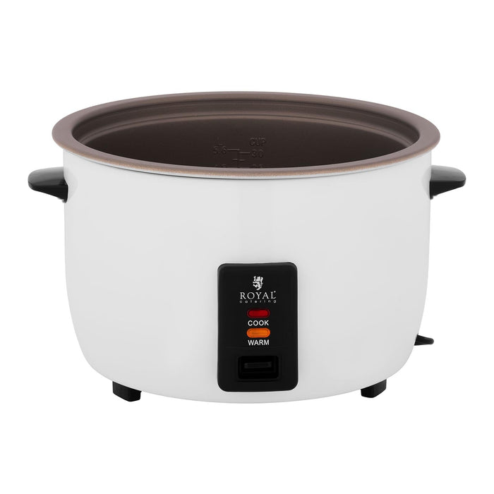 Cuociriso a vapore cuoce riso riso cotto elettrico elettrico 19 litri 2 650 watt 19 litri corpo in acciaio inox serbatoio in alluminio antiaderente misurino e cucchiaio 14 0003948