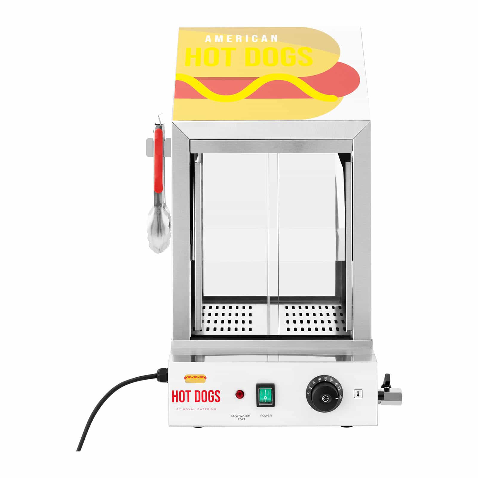 Vaporiera per hot dog 100 salsicce 25 panini 1000 watt 14_0004974