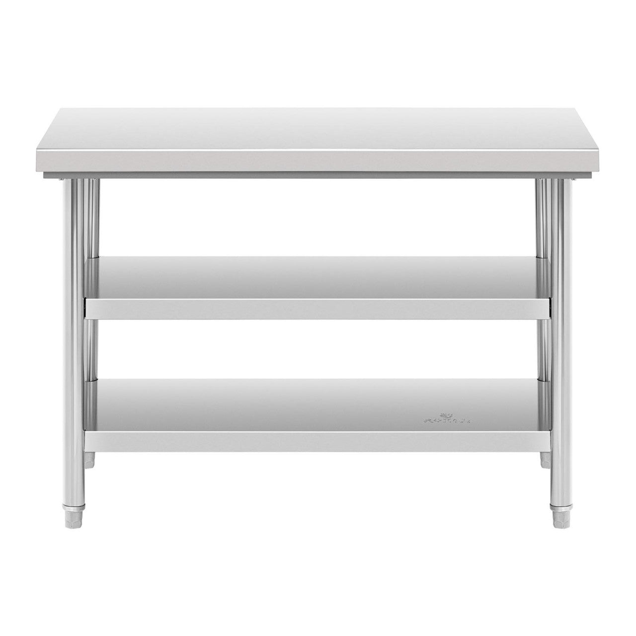 Tavolo da lavoro cucina professionale 120 x 70 cm portata 115 kg inox 14_0003683