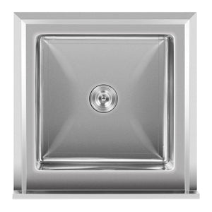 Lavello professionale 1 vasca 50 x 50 x 25,5 cm inox 14_0000164