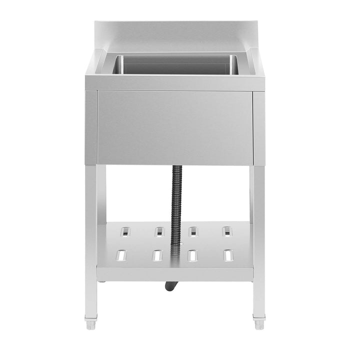 Lavello professionale 1 vasca 40 x 40 x 25 cm inox 14_0000162