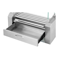 Griglia per salsicce 5 rulli cassetto scaldavivande acciaio inox 14_0001919