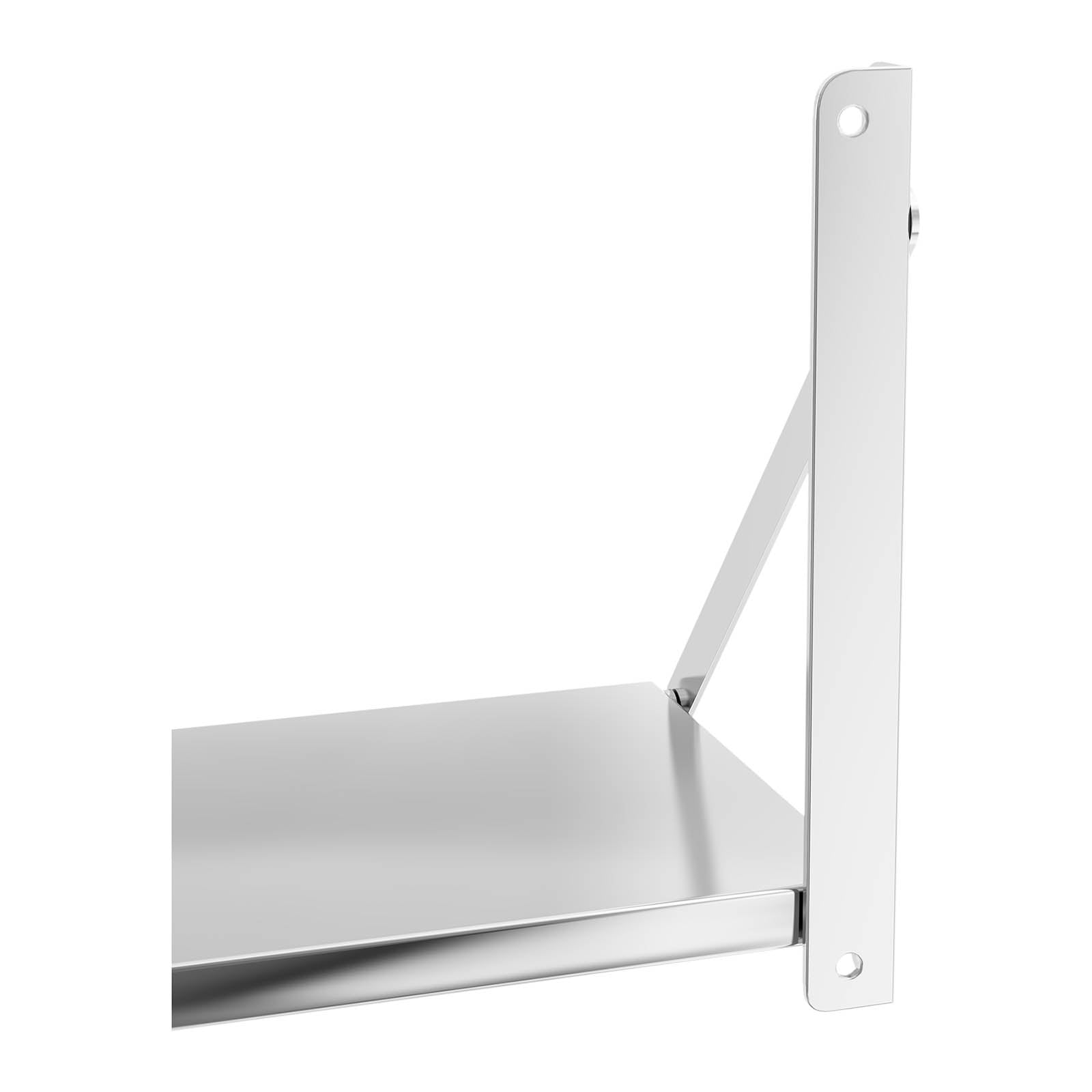 Mensola professionale professionale da parete pieghevole in acciaio inox 80 x 30 cm 40 kg 14_0001578
