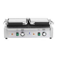 Macchina per panini doppia griglia 3.600 watt apparecchio di cottura professionale rigato acciaio inox 14_0004004