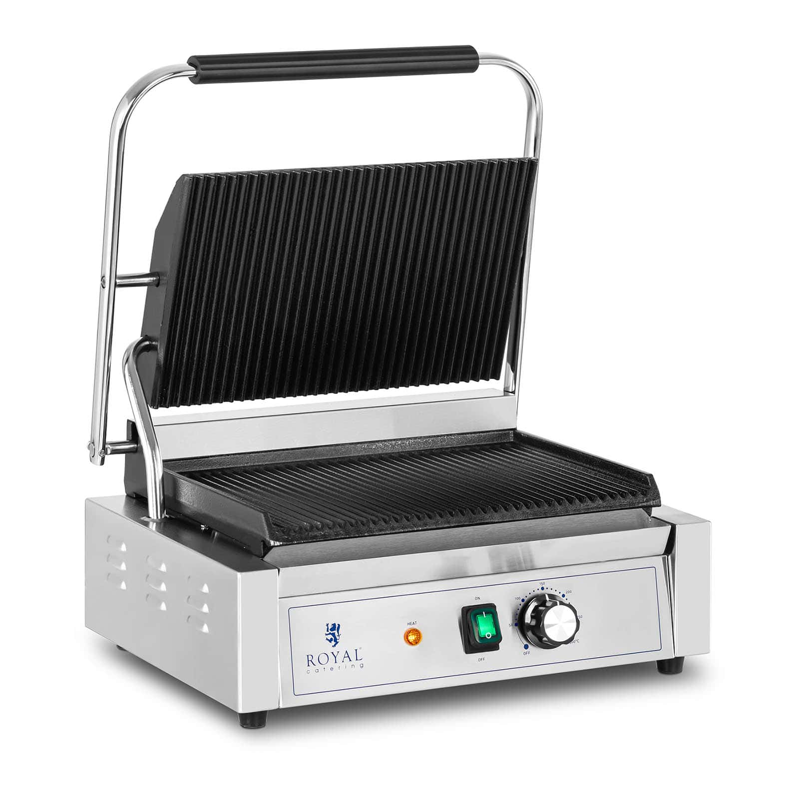 Panini grill machine professionale tostapane croque-monsieur professionale 2.200 Watt 50 - 300 °C acciaio inox 14_0004007