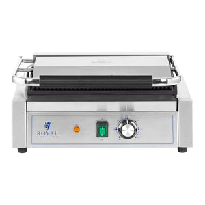 Tostiera elettrica per panini professionale plancha elettrica rigata+liscia 2.200 watt 14_0004008