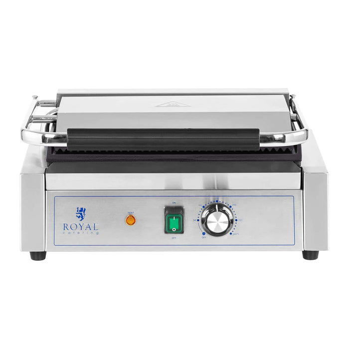 Tostiera elettrica per panini professionale plancha elettrica rigata+liscia 2.200 watt 14_0004008