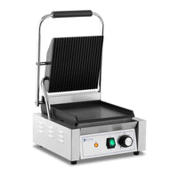 Tostapane elettrico professionale plancha elettrica rigata + liscia 1.800 watt acciaio inox 14_0004011