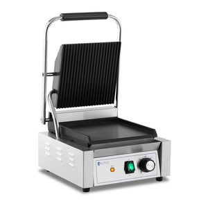 Tostapane elettrico professionale plancha elettrica rigata + liscia 1.800 watt acciaio inox 14_0004011