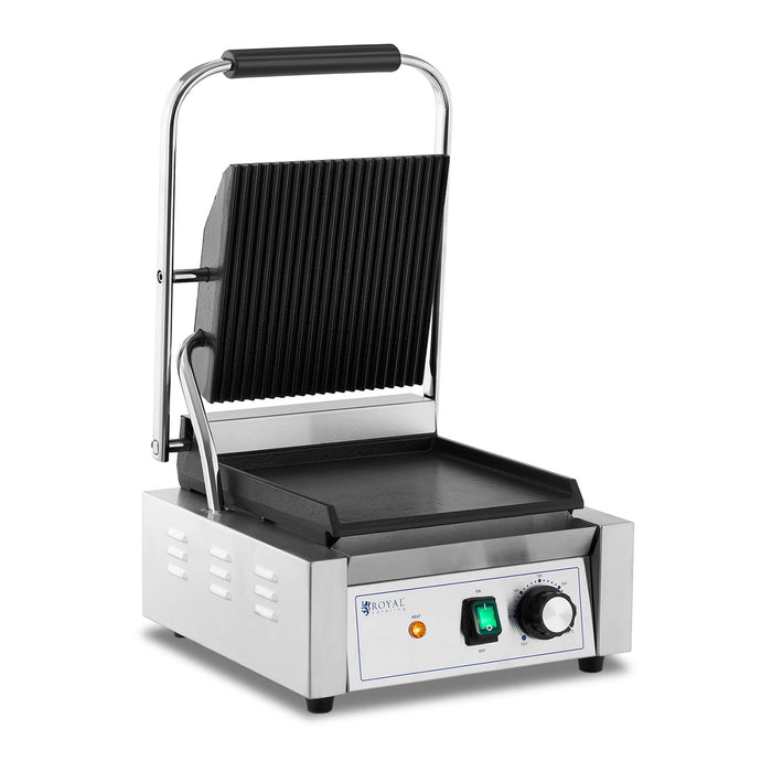 Tostapane elettrico professionale plancha elettrica rigata + liscia 1.800 watt acciaio inox 14_0004011