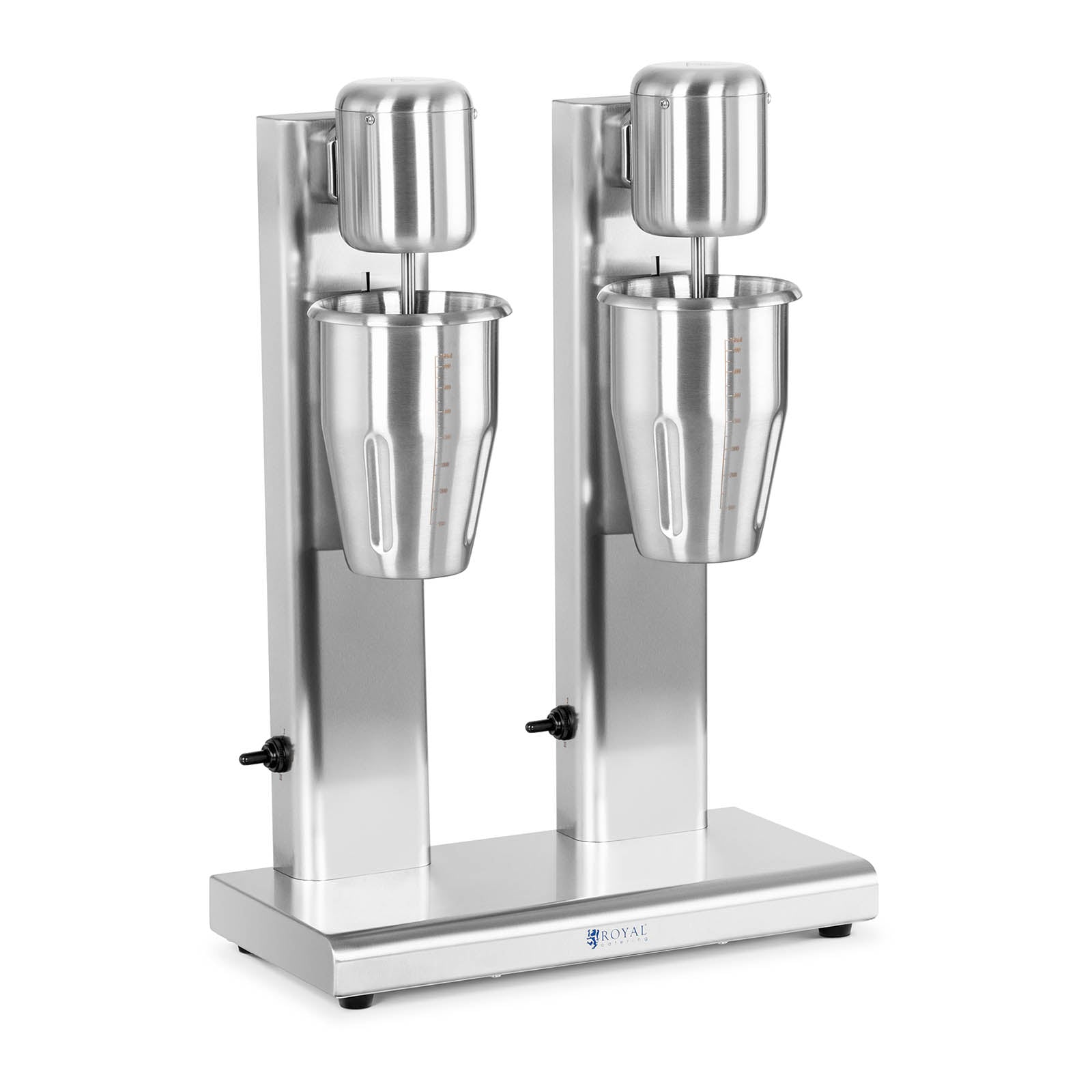 Milkshaker doppio 160 watt - 2 x 1 litri - 15.000 giri/min - acciaio inox 14_0004947