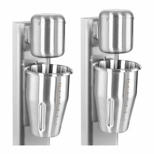 Milkshaker doppio 160 watt - 2 x 1 litri - 15.000 giri/min - acciaio inox 14_0004947