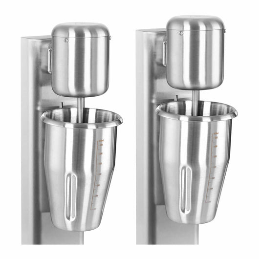 Milkshaker doppio 160 watt - 2 x 1 litri - 15.000 giri/min - acciaio inox 14_0004947