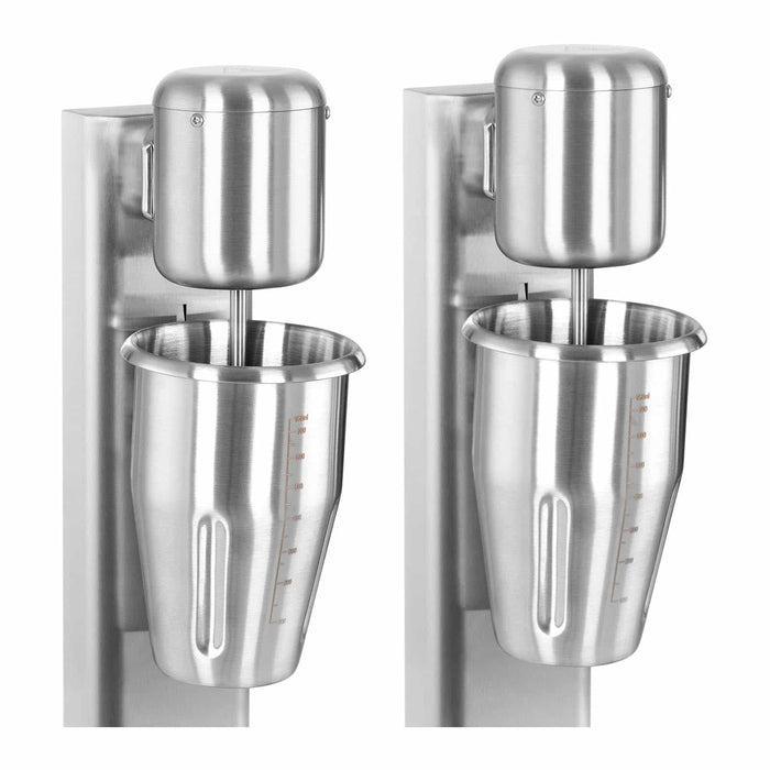 Milkshaker doppio 160 watt - 2 x 1 litri - 15.000 giri/min - acciaio inox 14_0004947