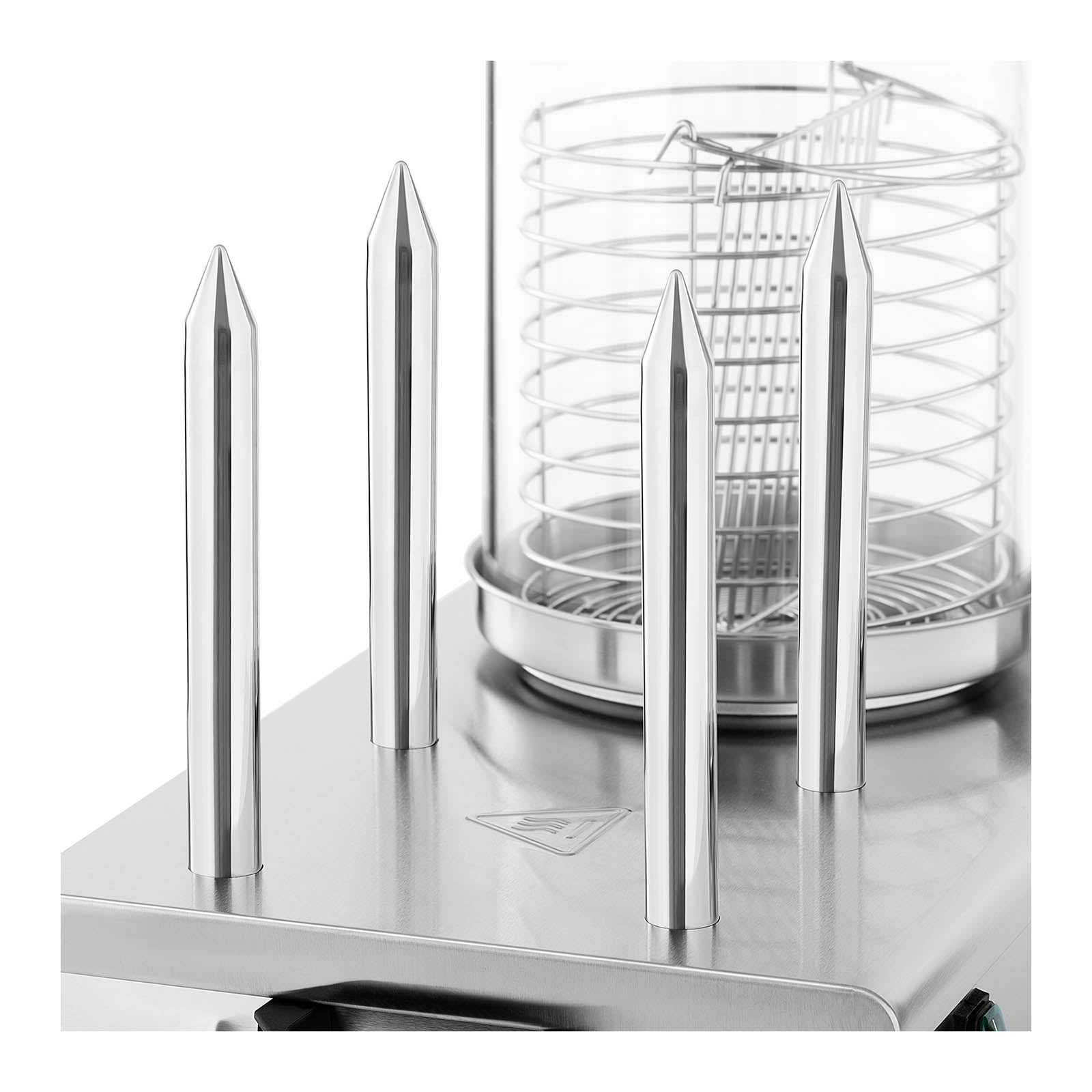 Macchina per hot dog 650 watt 4 spiedi inox 14_0004977