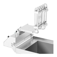 Friggitrice elettrica 9 litri 3.000 watt valvola di scarico professionale zona fredda acciaio inox 14_0003988