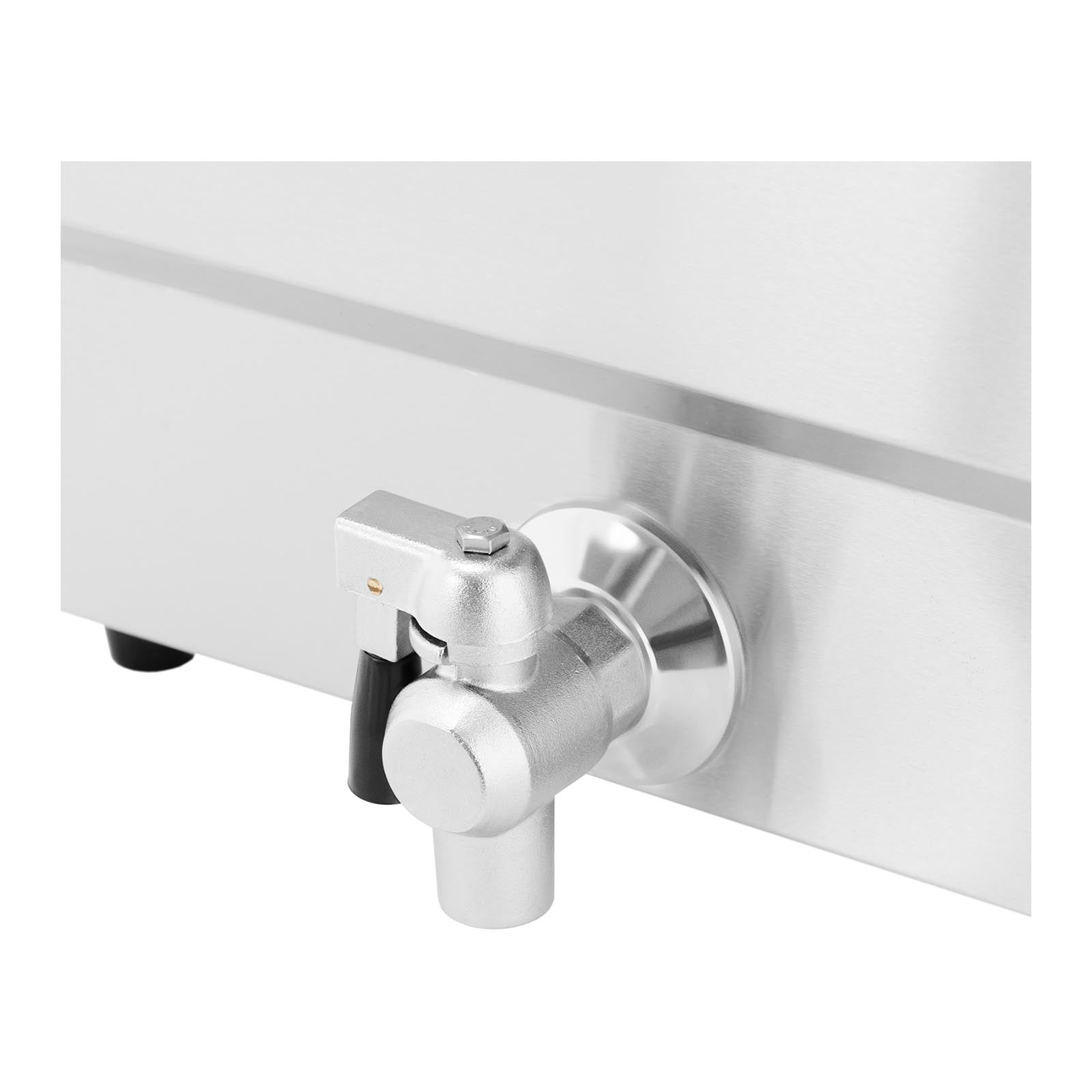 Friggitrice elettrica 9 litri 3.000 watt valvola di scarico professionale zona fredda acciaio inox 14_0003988