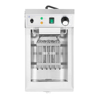 Friggitrice elettrica 9 litri 3.000 watt valvola di scarico professionale zona fredda acciaio inox 14_0003988