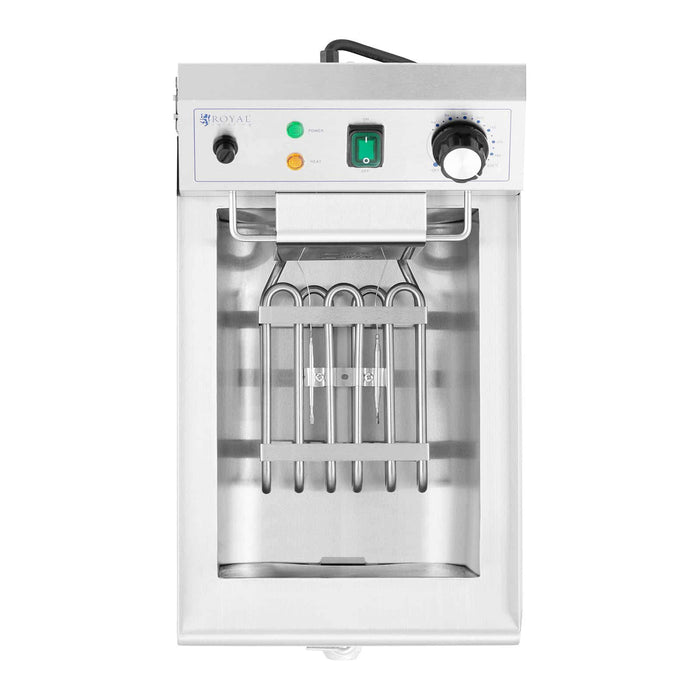 Friggitrice elettrica 9 litri 3.000 watt valvola di scarico professionale zona fredda acciaio inox 14_0003988