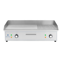 Plancha elettrica - 727 x 420 mm - rigata + liscia - 4.400 watt 14_0004057
