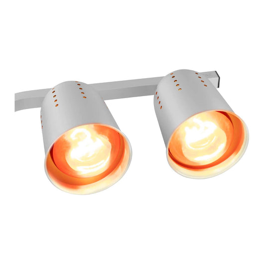 Lampada riscaldante a infrarossi professionale regolabile in altezza 2 lampadine in alluminio 14_0004316