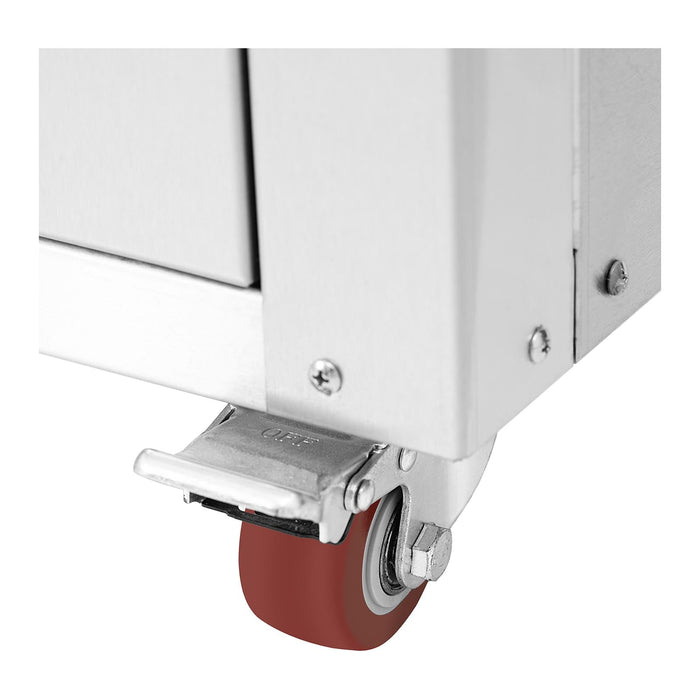 Macchina per popcorn con mobile su rotelle 71 x 56 x 71 cm acciaio inox 14_0004916