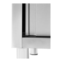 Lavello in acciaio inox su mobile 2 vasche in acciaio inox - 400 x 400 x 250 mm professionale 14_0005016