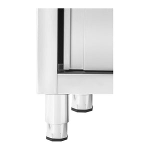 Lavello in acciaio inox su mobile 2 vasche in acciaio inox - 400 x 400 x 250 mm professionale 14_0005016