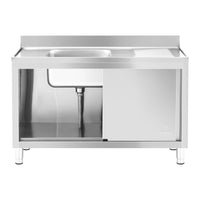 Piatto su mobile 1 teglia inox inox 500 x 400 x 240 mm 14_0005018
