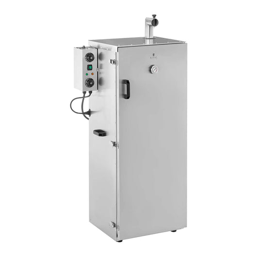 Affumicatoio professionale per carne pesce caldo e freddo mobile in acciaio inox volume 147 litri timer 0 - 120 min potenza 1000 watt materiale acciaio inox 0 - 100 °C 14_0003972