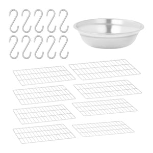 Affumicatoio professionale per carne pesce caldo e freddo mobile in acciaio inox volume 147 litri timer 0 - 120 min potenza 1000 watt materiale acciaio inox 0 - 100 °C 14_0003972