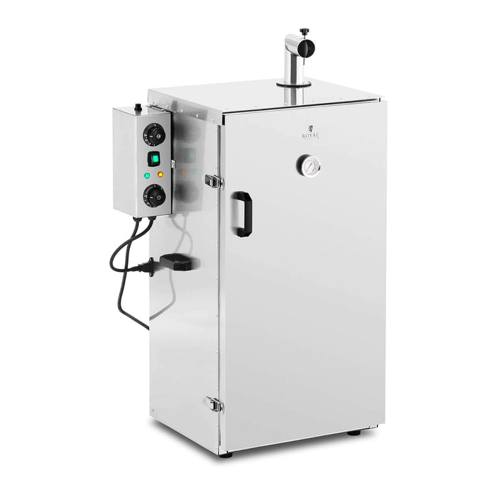 Affumicatore professionale per carne calda pesce armadio in acciaio inox volume 105 litri timer 0 - 120 min potenza 1.000 watt materiale acciaio inox 0 - 100 °c 14_0003973