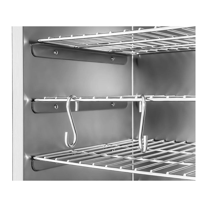 Affumicatore professionale per carne calda pesce armadio in acciaio inox volume 105 litri timer 0 - 120 min potenza 1.000 watt materiale acciaio inox 0 - 100 °c 14_0003973