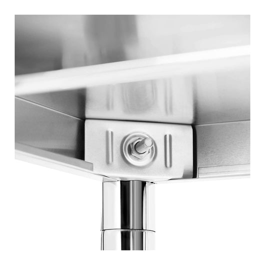 Ripiano in acciaio inox 70 x 60 x 180 cm 200 kg professionale 14_0005185