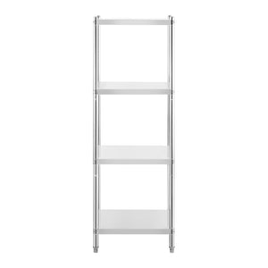 Ripiano in acciaio inox 60 x 60 x 180 cm 200 kg professionale 14_0005187