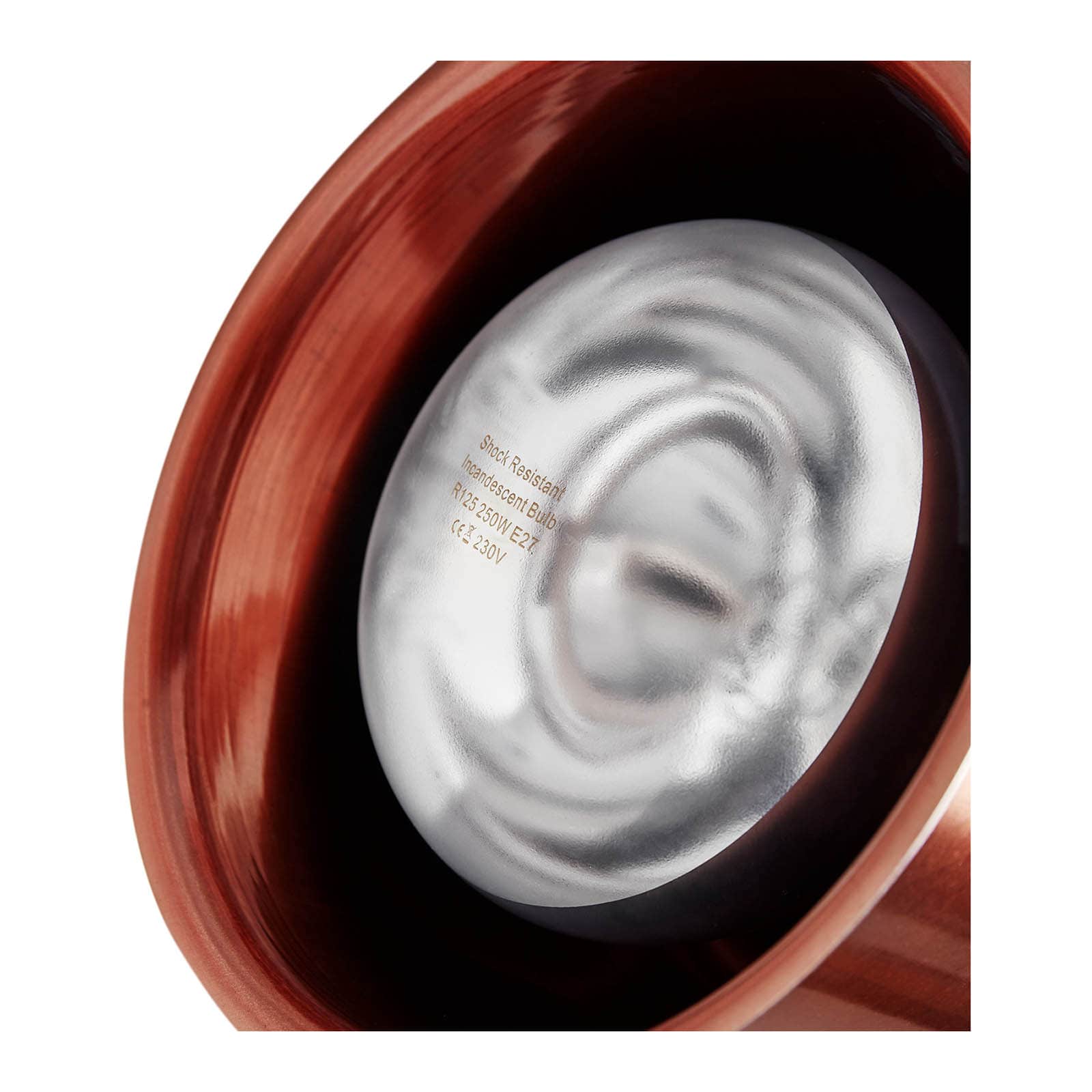 Lampada riscaldante per cucina e ristorazione scaldapiatti (materiale: acciaio, attacco: E27 (max. 250 watt), aspetto: ottone, tensione: 230 v) 14_0004319