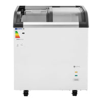 Congelatore orizzontale professionale di grandi dimensioni (volume: 180 litri, refrigerante: r290, potenza: 180 watt, range di temperatura: -30 – 5 °C, materiali: acciaio/alluminio) 14_0005274