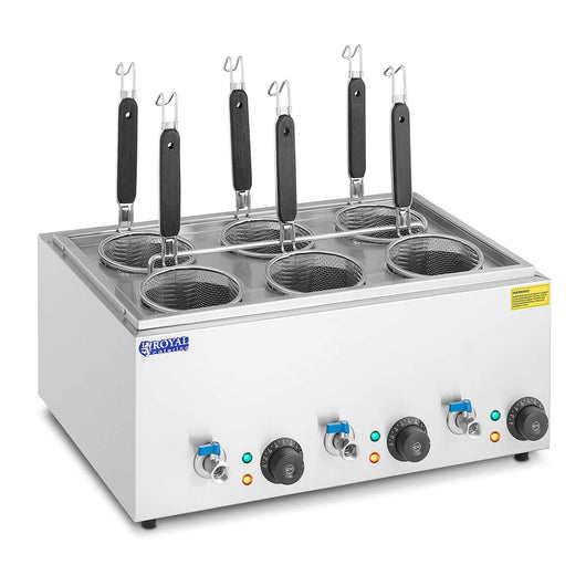 Cuocipasta cuocipasta 6 cestelli potenza 3.000 Watt range di temperatura: 30 - 110 °C acciaio inox 14_0003942