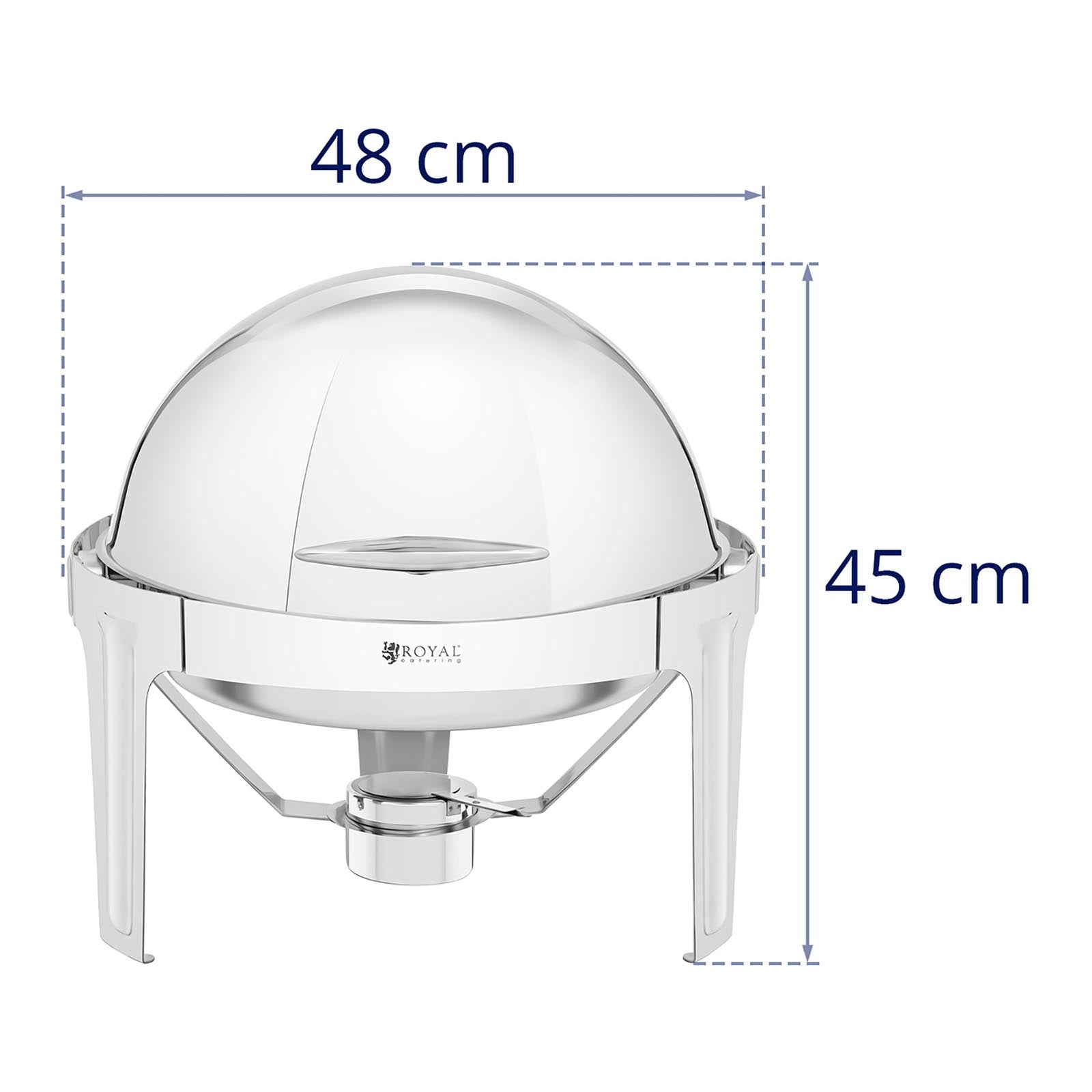 Scaldavivande tondo 5,8 litri acciaio inox 14_0004229