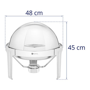 Scaldavivande tondo 5,8 litri acciaio inox 14_0004229