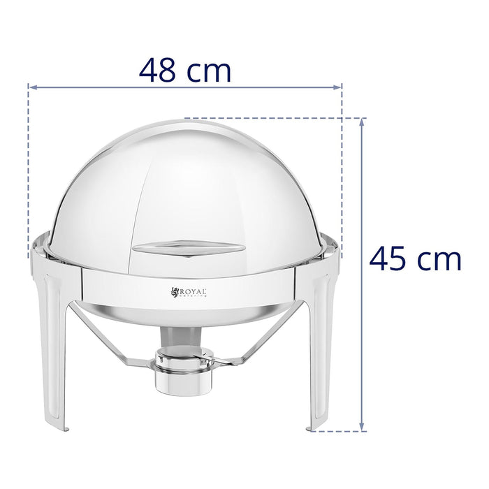 Scaldavivande tondo 5,8 litri acciaio inox 14_0004229