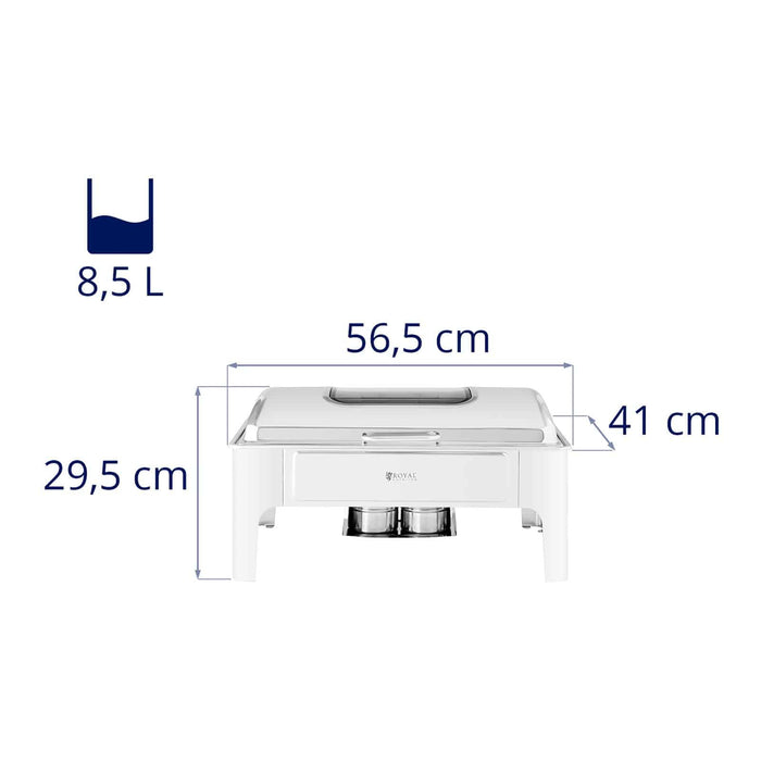 Scaldavivande 8,5 litri oblò inox 2 fuochi 14_0004242