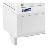 Vetrina refrigerata 100 litri 3 livelli plastica vetro temperato bianco 14_0005387