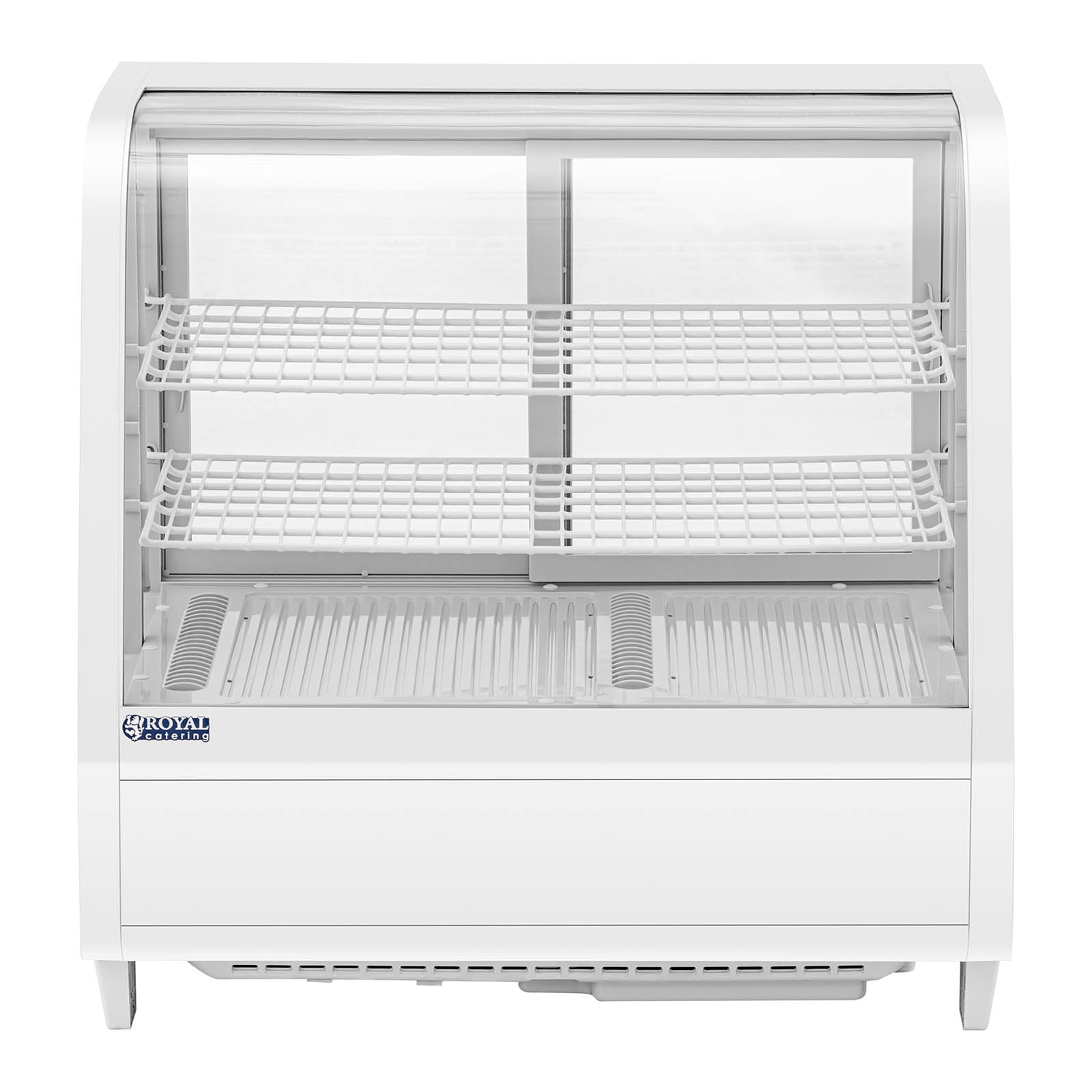 Vetrina refrigerata 100 litri 3 livelli plastica vetro temperato bianco 14_0005387