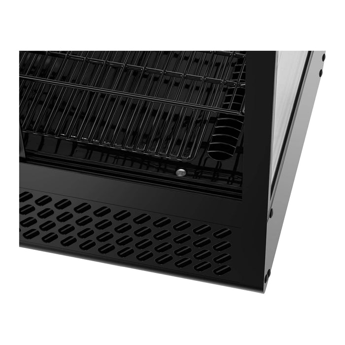 Vetrina refrigerata 100 litri 3 livelli plastica vetro temperato nero 14_0005388