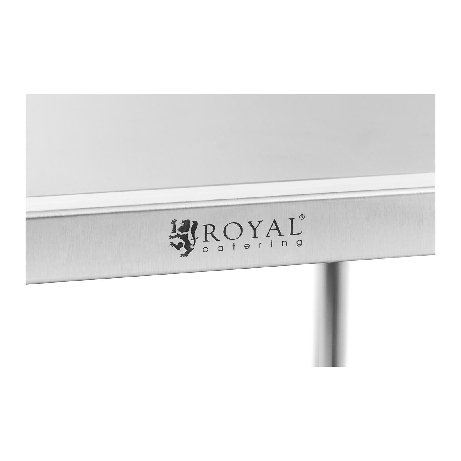 Carrello di servizio 3 teglie fino a 60 kg superficie 82 x 50 cm professionale inox 14_0005032