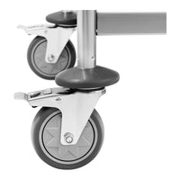 Carrello di servizio 3 teglie fino a 60 kg superficie 82 x 50 cm professionale inox 14_0005032
