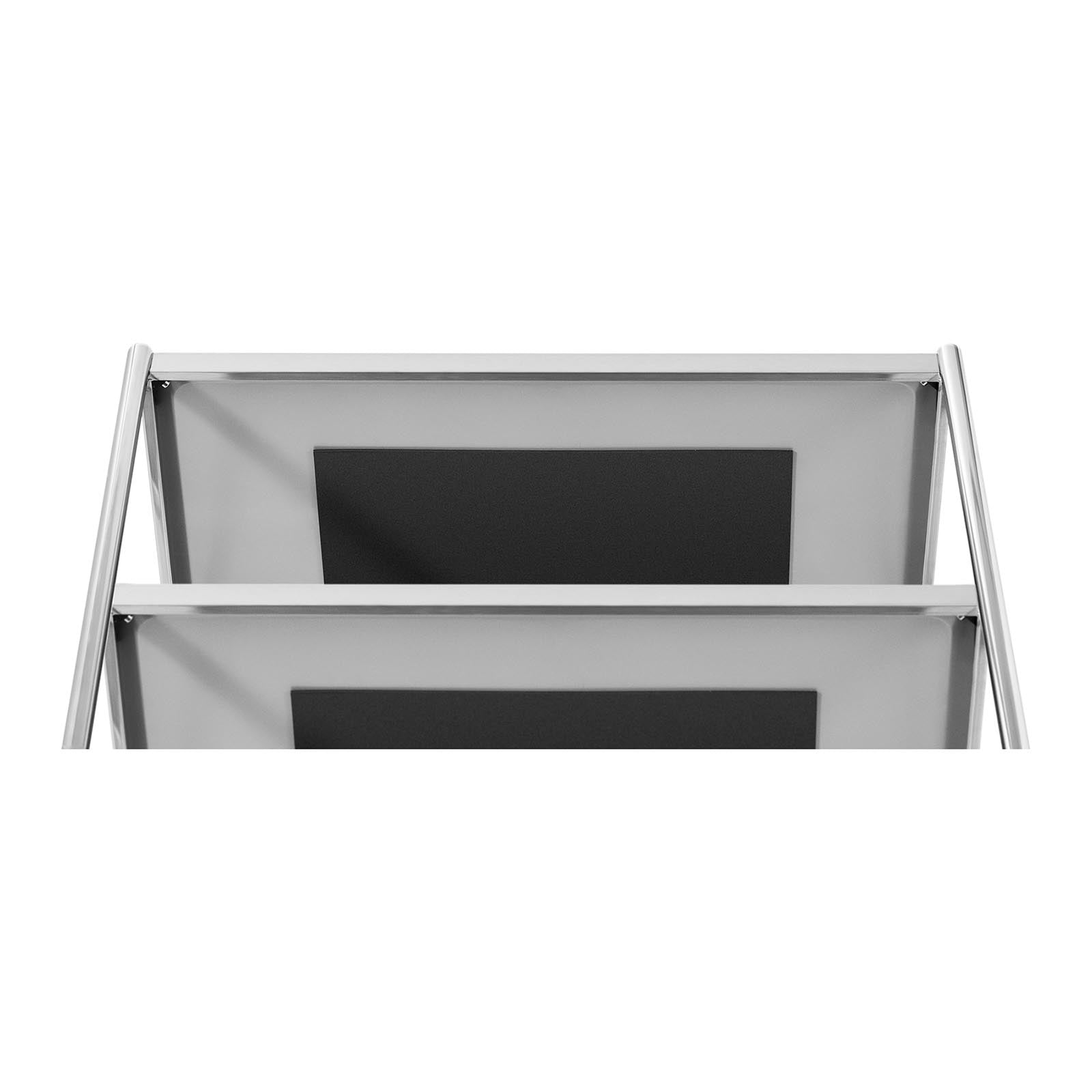 Carrello di servizio 3 teglie fino a 60 kg superficie 82 x 50 cm professionale inox 14_0005032