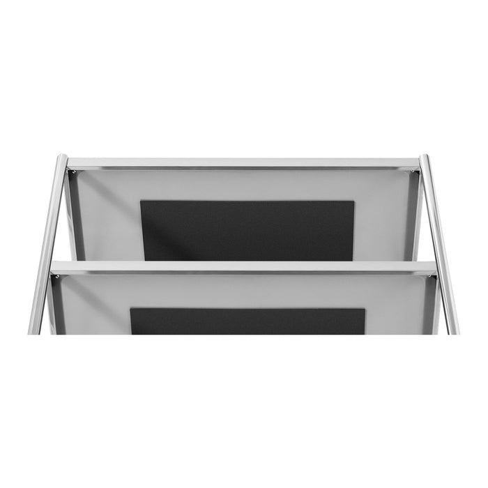 Carrello di servizio 3 teglie fino a 60 kg superficie 82 x 50 cm professionale inox 14_0005032