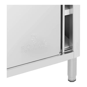 Base in acciaio inox armadio in acciaio inox armadio da lavoro in acciaio inox 100 x 50 cm portata 285 kg 14_0005011